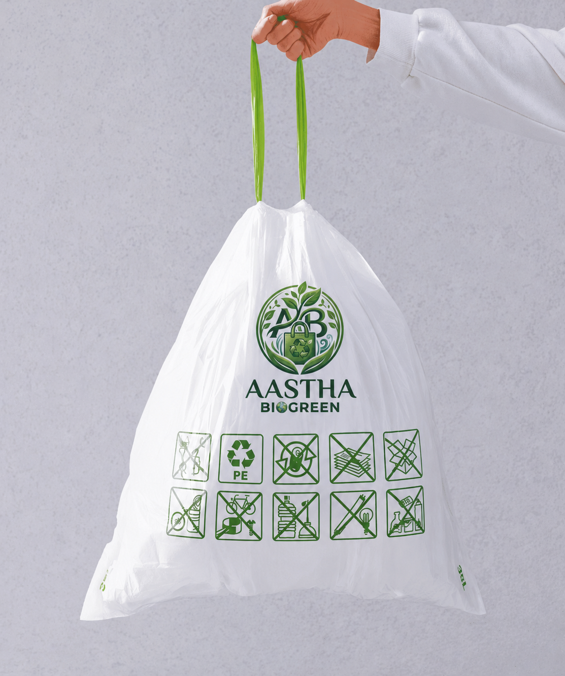 Bio Green Bag Premium Eco-Friendly Reusable Canvas Bag mockup